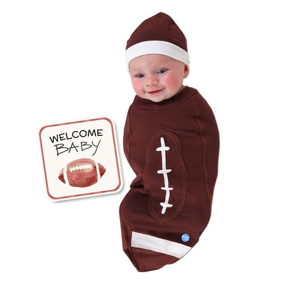 Genuine Football Baby Beanie - Adorable Sports Themed Infant Hat