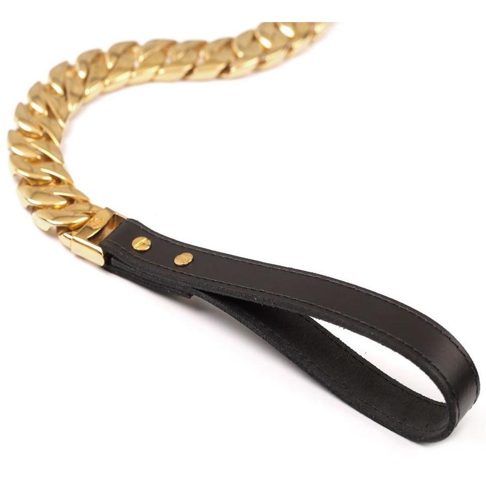 Palace Cuban Link Leash – Luxe Gold Edition