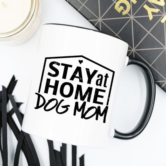 Genuine Stay At Home Dog Mom Mug - Gift For Dog Lovers