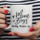 Mom Of Boys Coffee Mug - &