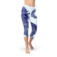 Japanese Dragon Capri Leggings - Fierce Elegance