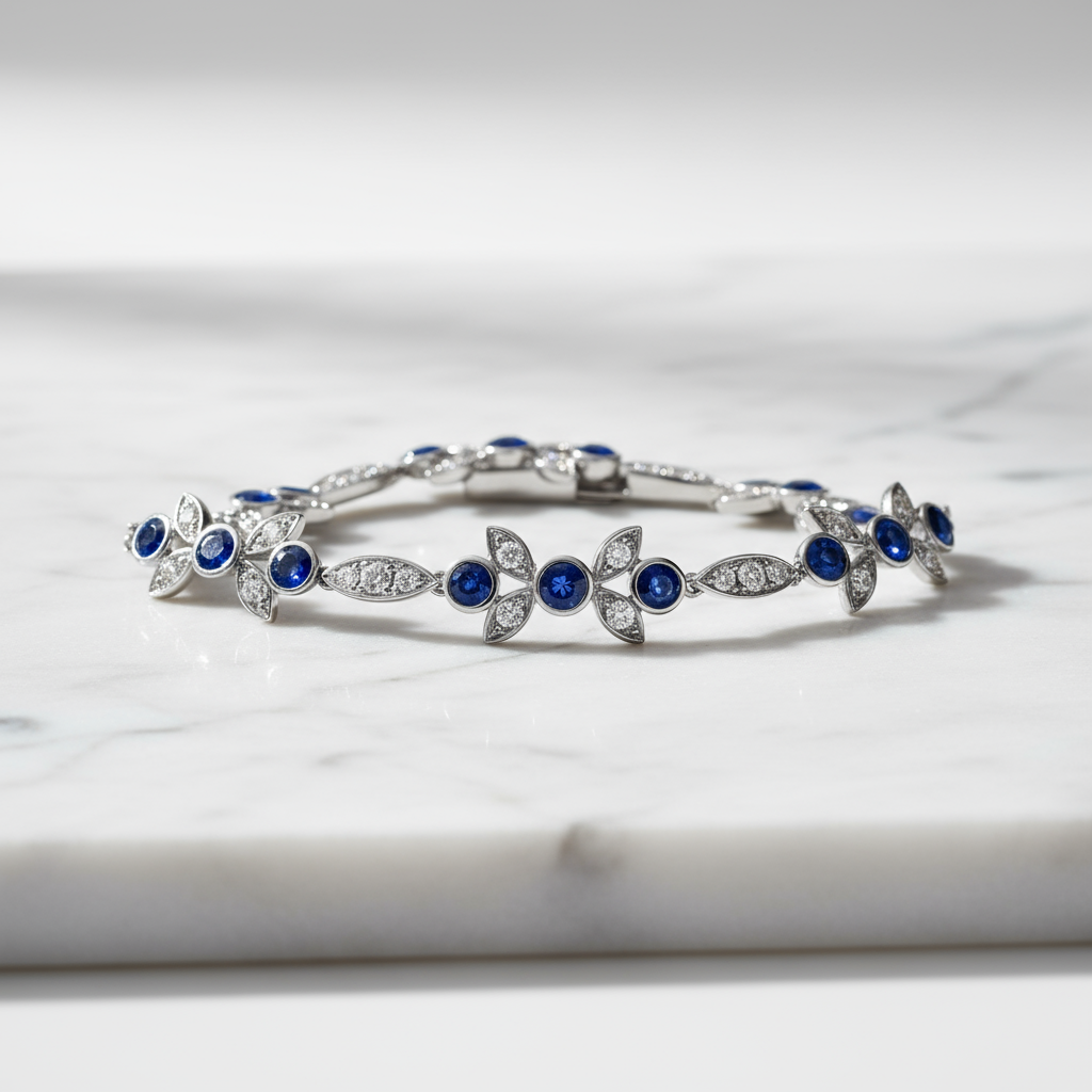 Luxury bracelet on marble