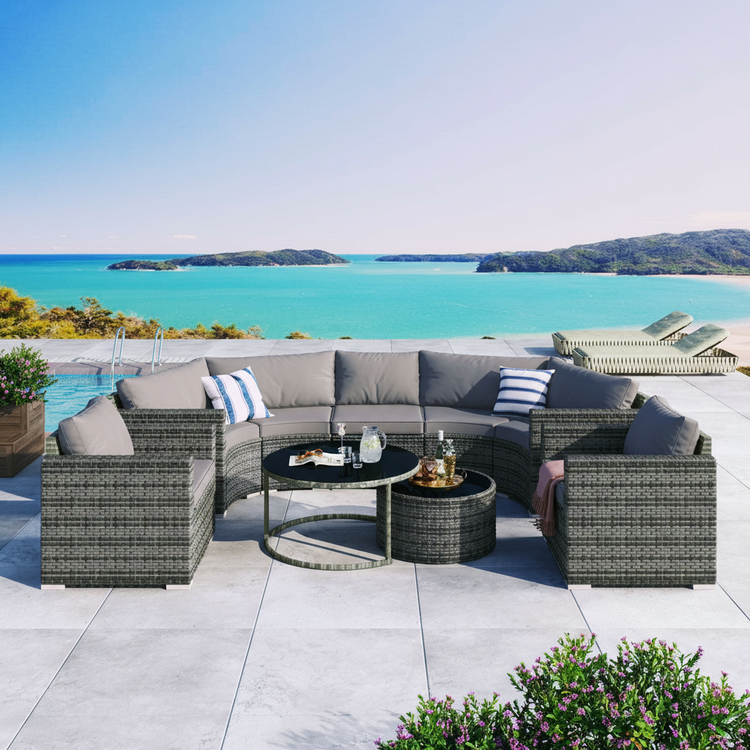 Luxury Half-moon Patio Set