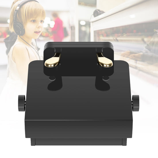 Adjustable Piano Pedal Extender Bench, 5-7.5 inches/13-19 cm Height